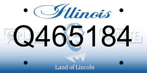 Q465184 Illinois License Plate