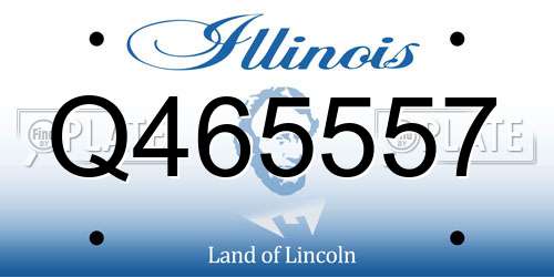 Q465557 Illinois License Plate