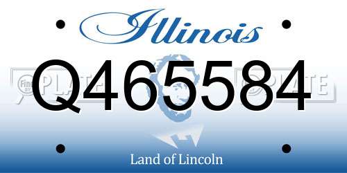 Q465584 Illinois License Plate