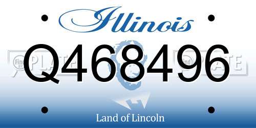 Q468496 Illinois License Plate