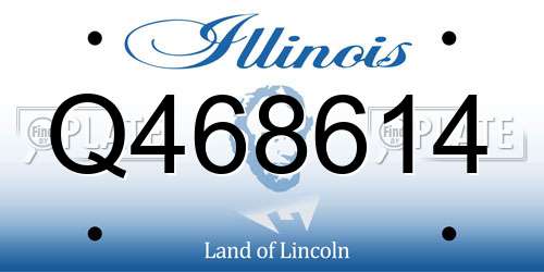 Q468614 Illinois License Plate