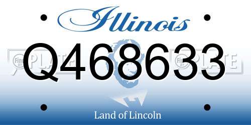 Q468633 Illinois License Plate