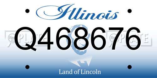 Q468676 Illinois License Plate