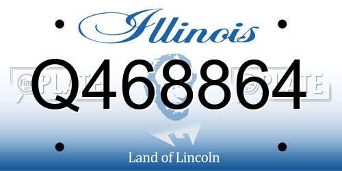 Q468864 Illinois License Plate