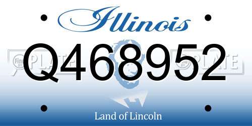 Q468952 Illinois License Plate