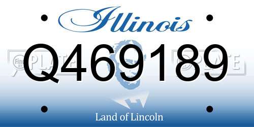 Q469189 Illinois License Plate