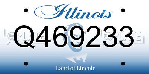 Q469233 Illinois License Plate