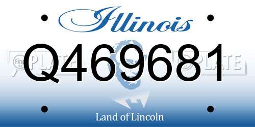 Q469681 Illinois License Plate