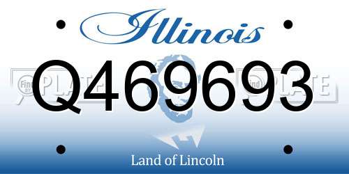 Q469693 Illinois License Plate