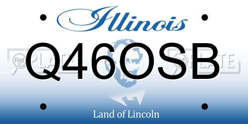 Q46OSB Illinois License Plate