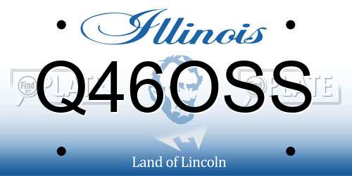 Q46OSS Illinois License Plate