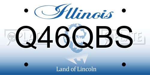 Q46QBS Illinois License Plate