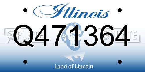 Q471364 Illinois License Plate