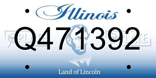 Q471392 Illinois License Plate