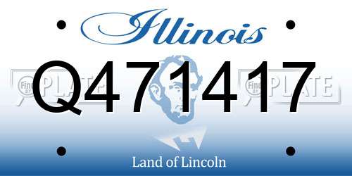 Q471417 Illinois License Plate