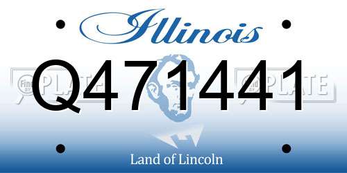Q471441 Illinois License Plate
