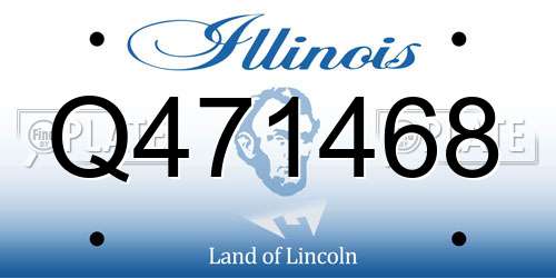 Q471468 Illinois License Plate