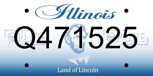 Q471525 Illinois License Plate