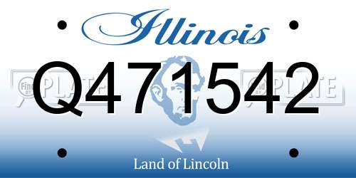 Q471542 Illinois License Plate