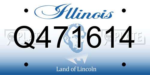 Q471614 Illinois License Plate