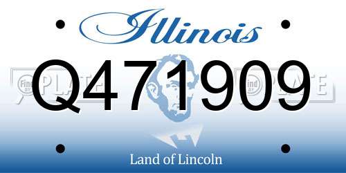 Q471909 Illinois License Plate