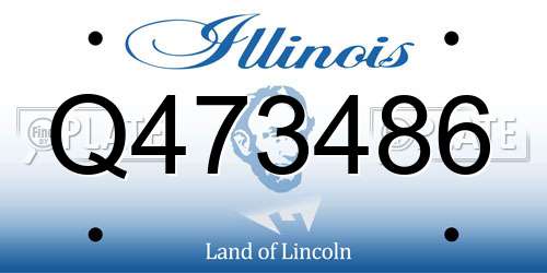 Q473486 Illinois License Plate