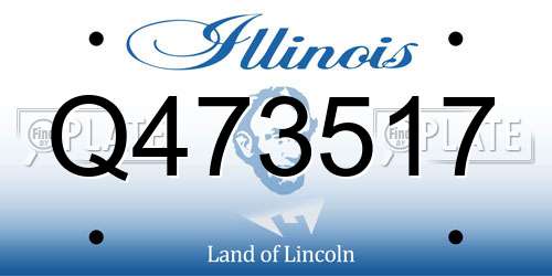Q473517 Illinois License Plate