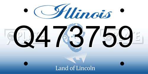 Q473759 Illinois License Plate