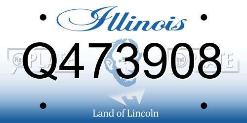 Q473908 Illinois License Plate