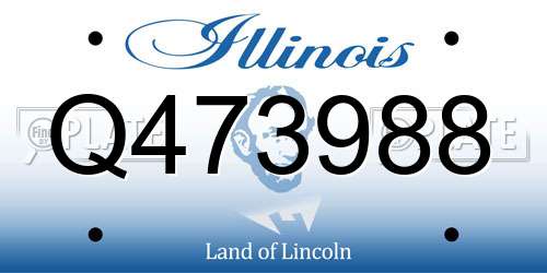 Q473988 Illinois License Plate