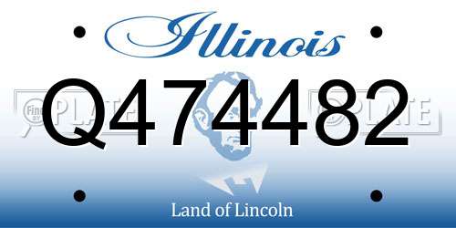 Q474482 Illinois License Plate
