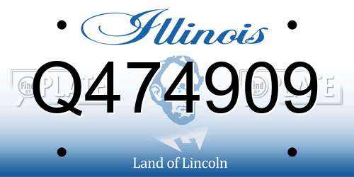 Q474909 Illinois License Plate