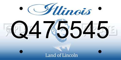 Q475545 Illinois License Plate