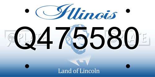Q475580 Illinois License Plate