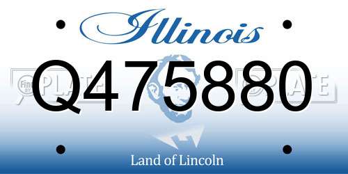 Q475880 Illinois License Plate