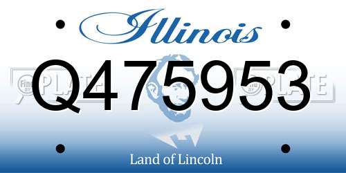 Q475953 Illinois License Plate
