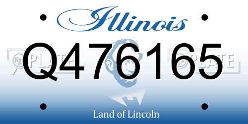 Q476165 Illinois License Plate