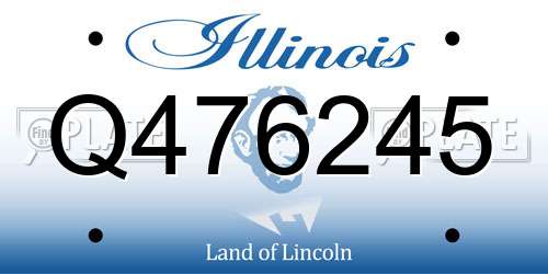 Q476245 Illinois License Plate