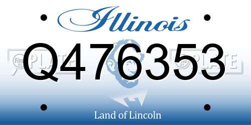 Q476353 Illinois License Plate