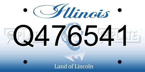 Q476541 Illinois License Plate