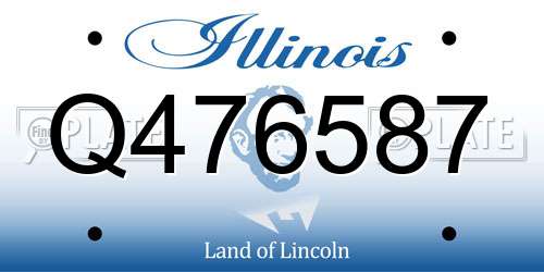 Q476587 Illinois License Plate