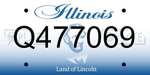 Q477069 Illinois License Plate