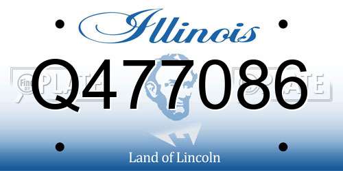Q477086 Illinois License Plate