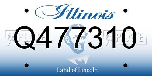 Q477310 Illinois License Plate