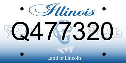 Q477320 Illinois License Plate