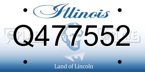 Q477552 Illinois License Plate