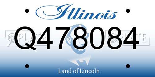 Q478084 Illinois License Plate