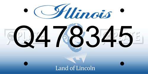 Q478345 Illinois License Plate