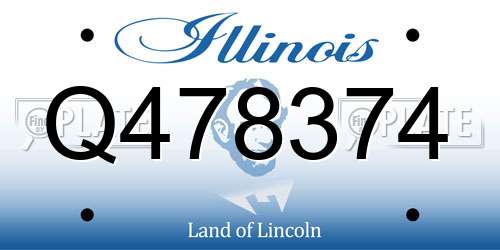 Q478374 Illinois License Plate