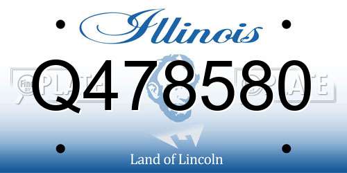 Q478580 Illinois License Plate